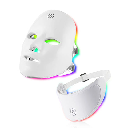 Sparkle Ritual LED Glow Mask glowing - face and neck kit